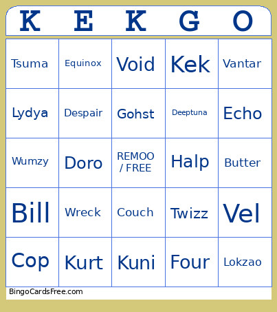 QUITTERS Bingo Card
