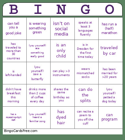 R&M Hochzeits Bingo Card