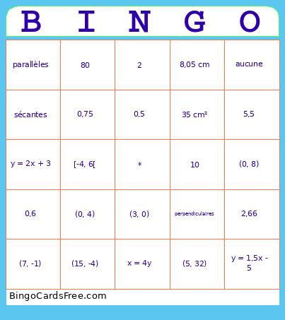 Révision CST4 Bingo Card