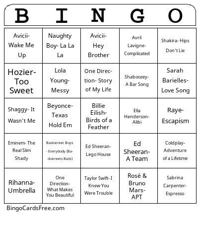 Radio Bingo Cards Free Pdf Printable Game, Title: BINGO