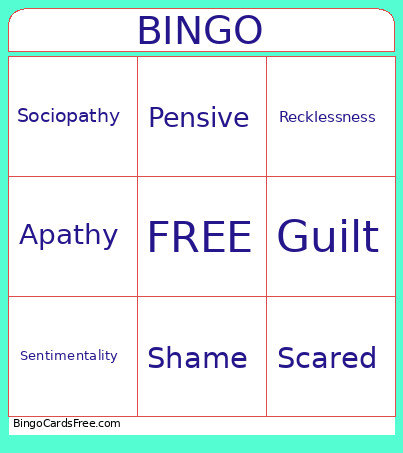 RAHHYHH Bingo Card