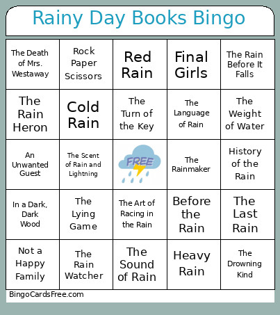 Rainy Day Books Bingo Card