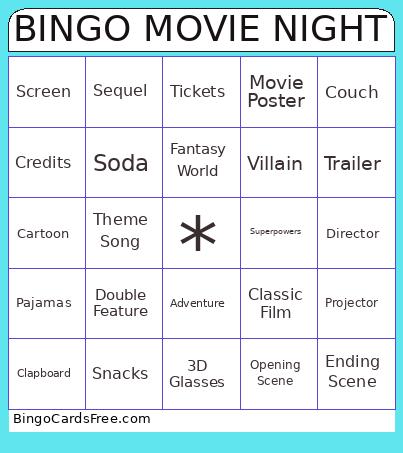 RAMSGATE MOVIE NIGHT Bingo