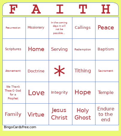 Randolph Conference Bingo Card