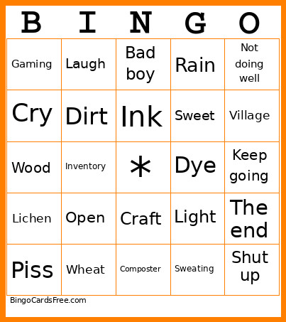 Random Bingo Card