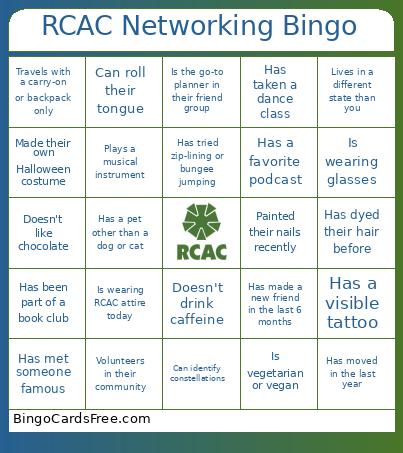 RCAC Networking Bingo