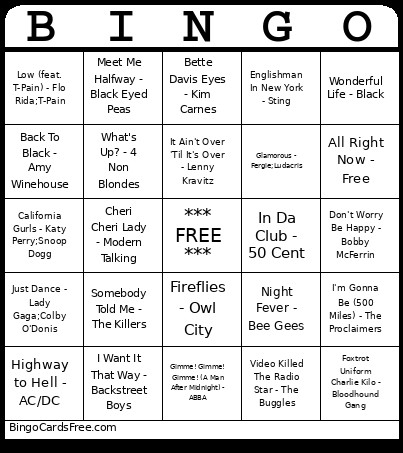 Rd2 - Aug 19 Bingo Card