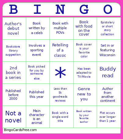 Read Summer Bingo Card