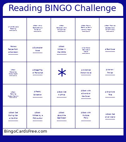 Reading BINGO Challenge