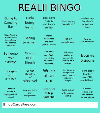 REALII BINGO