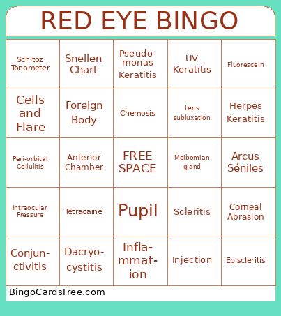 RED EYE BINGO