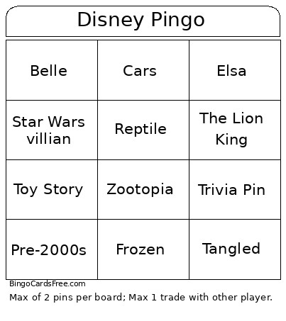 Reese's Graduation Bingo Card