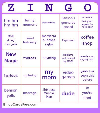 Regul Bingo Card 5