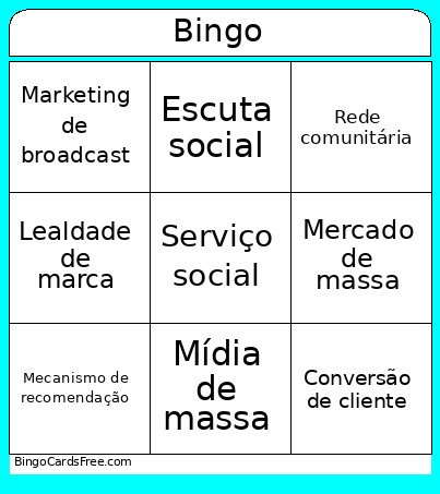 Reserva Bingo Card