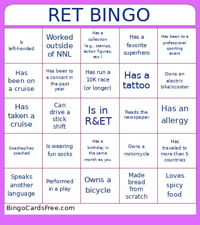 RET Bingo