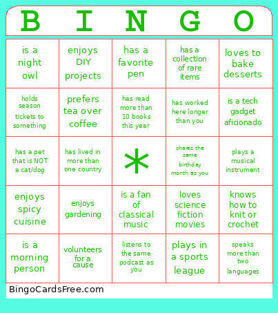 Retreat Bingo Card