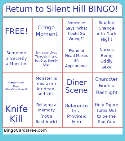 Return To Silent Hill ! Bingo Card
