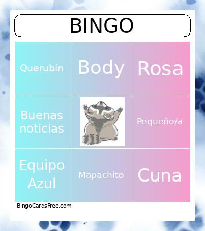 Revelación Bingo Card