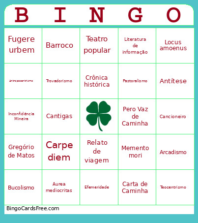 Revisão Y12 Bingo Card