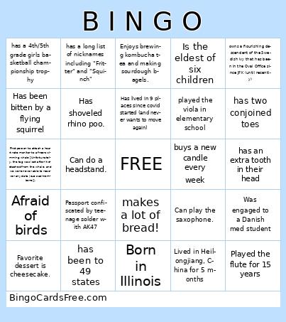 REWI Staff Retreat Bingo