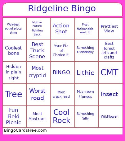 Ridgeline Bingo