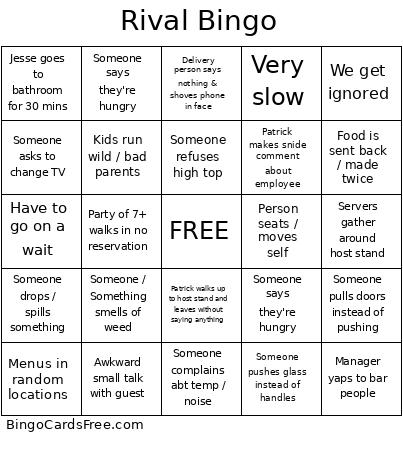 Rival bingo 