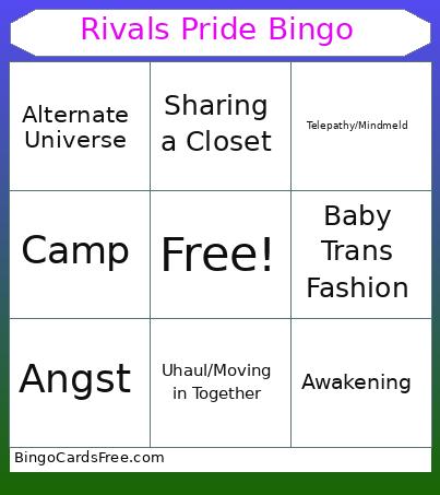 rivals pride bingo