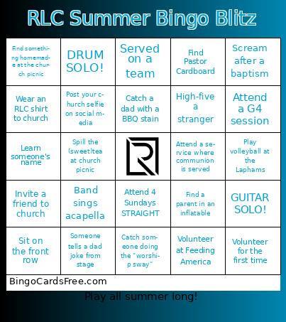 RLC Summer Bingo Blitz