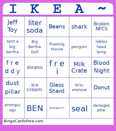 Roblox3008ver1 Bingo Card