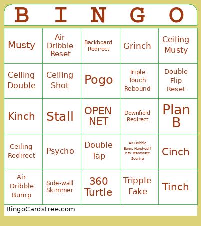 Rocko League Bingo