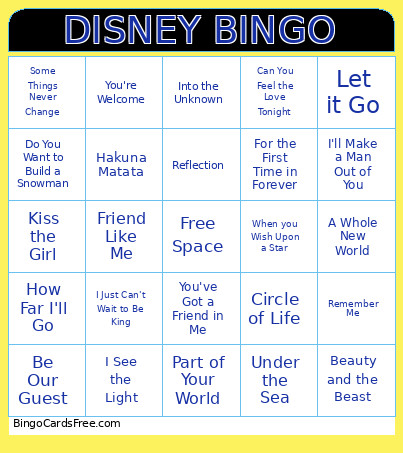 Rockstar - Print Or Customize Bingo Card
