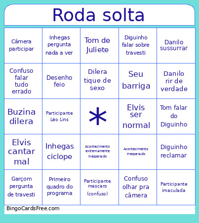 Roda Solta Bingo Card