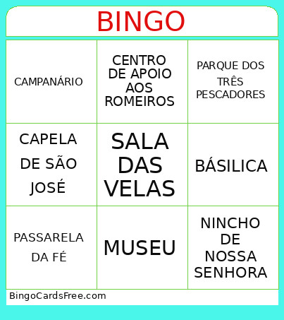 ROMARIA Bingo Card