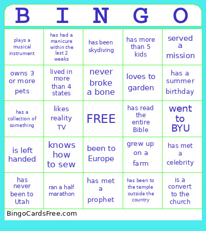 RS Bingo Card