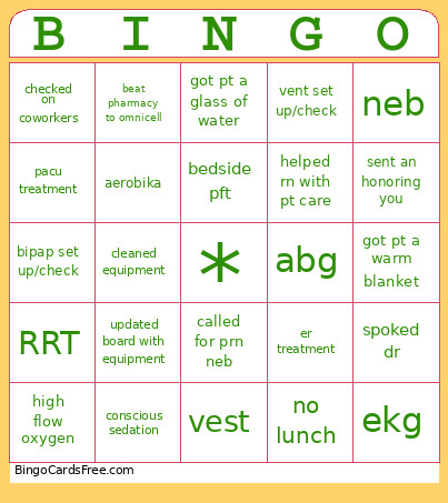 Rt Week 2026 Bingo Card