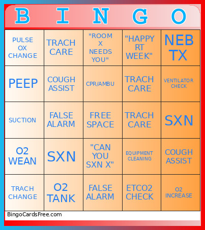 RT WEEK Bingo Card