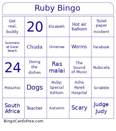 Ruby Bingo