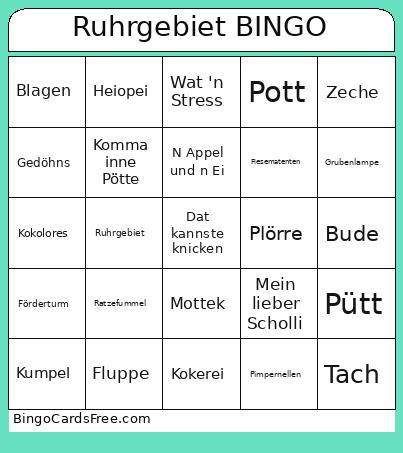 Ruhrgebiet Bingo