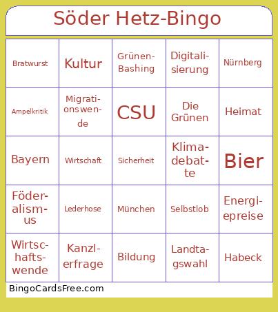 Söder Hetz-Bingo