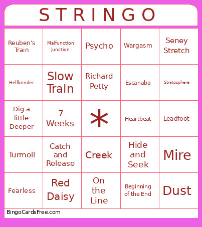 S T R I N G O Bingo Card