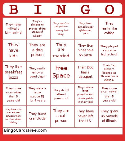 SA Retreat Bingo