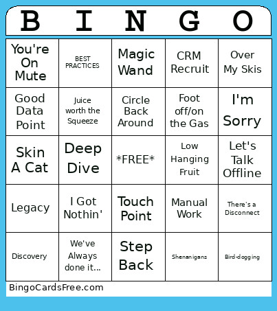 SaaSy Bingo Card
