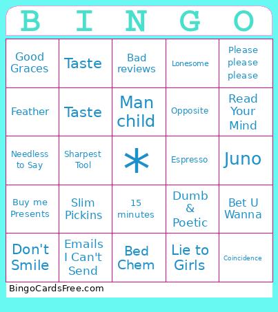 SabrinaCarpenter1 Bingo