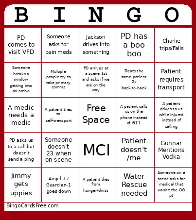 SAFR Bingo Card