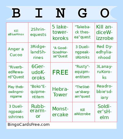 sahggg Bingo