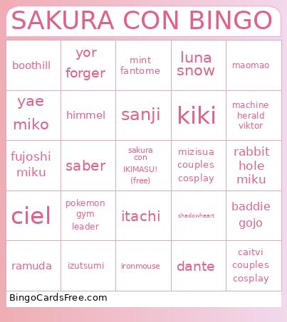 SAKURA CON BINGO