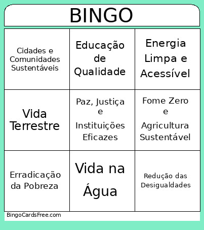 Salvador Bingo Card