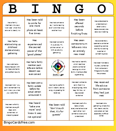 SAMA Inclusive Lotería 2 Bingo Card