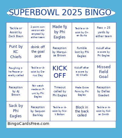 Satren/Hagewood SB party Bingo