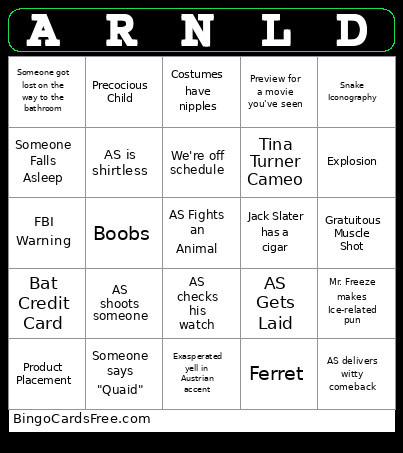 SchwartztoberFest Bingo Card